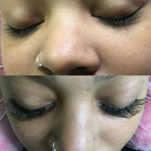 eyelashes before and after
