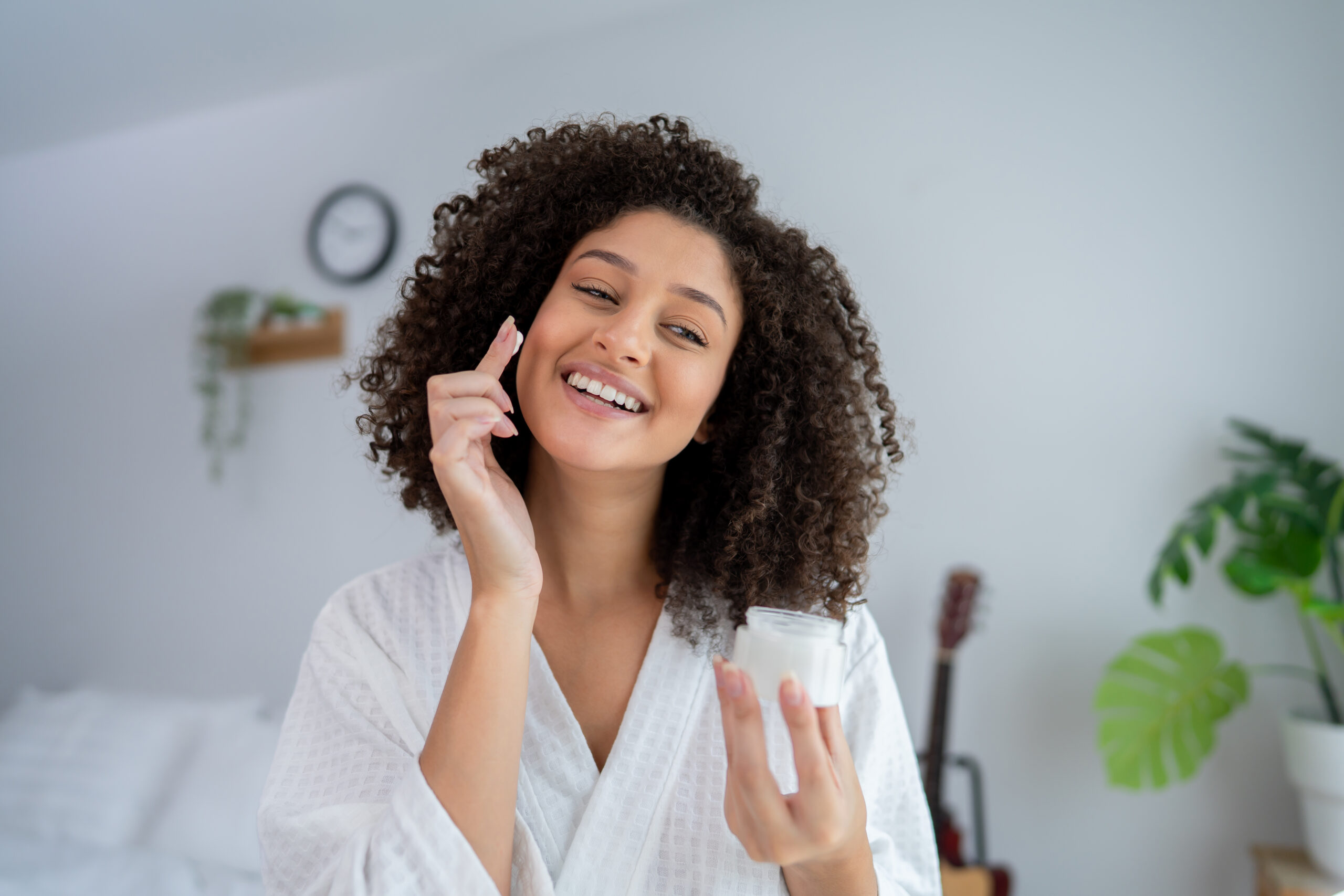 Skincare routine after dermaplaning facial with hydration and sunscreen.